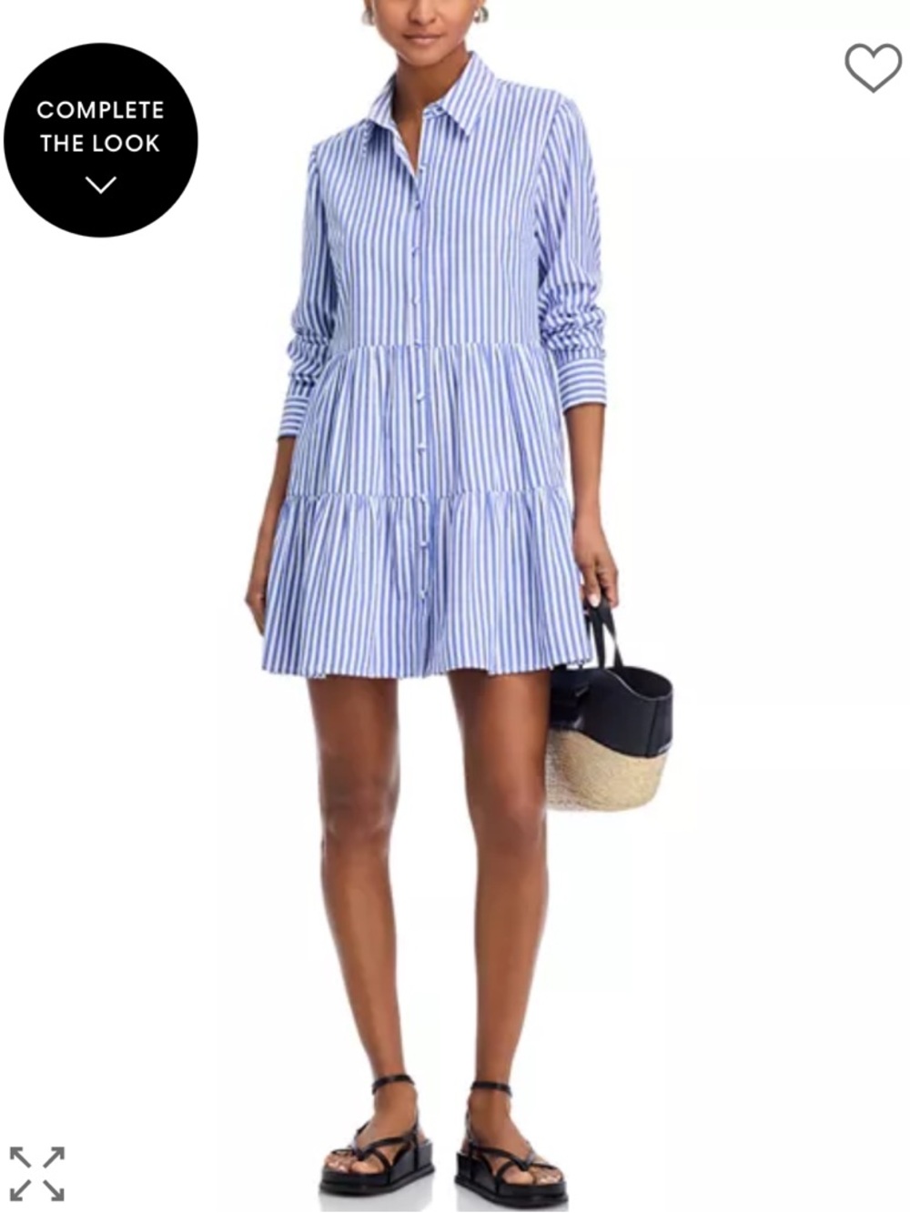 Aqua Striped Mini Dress